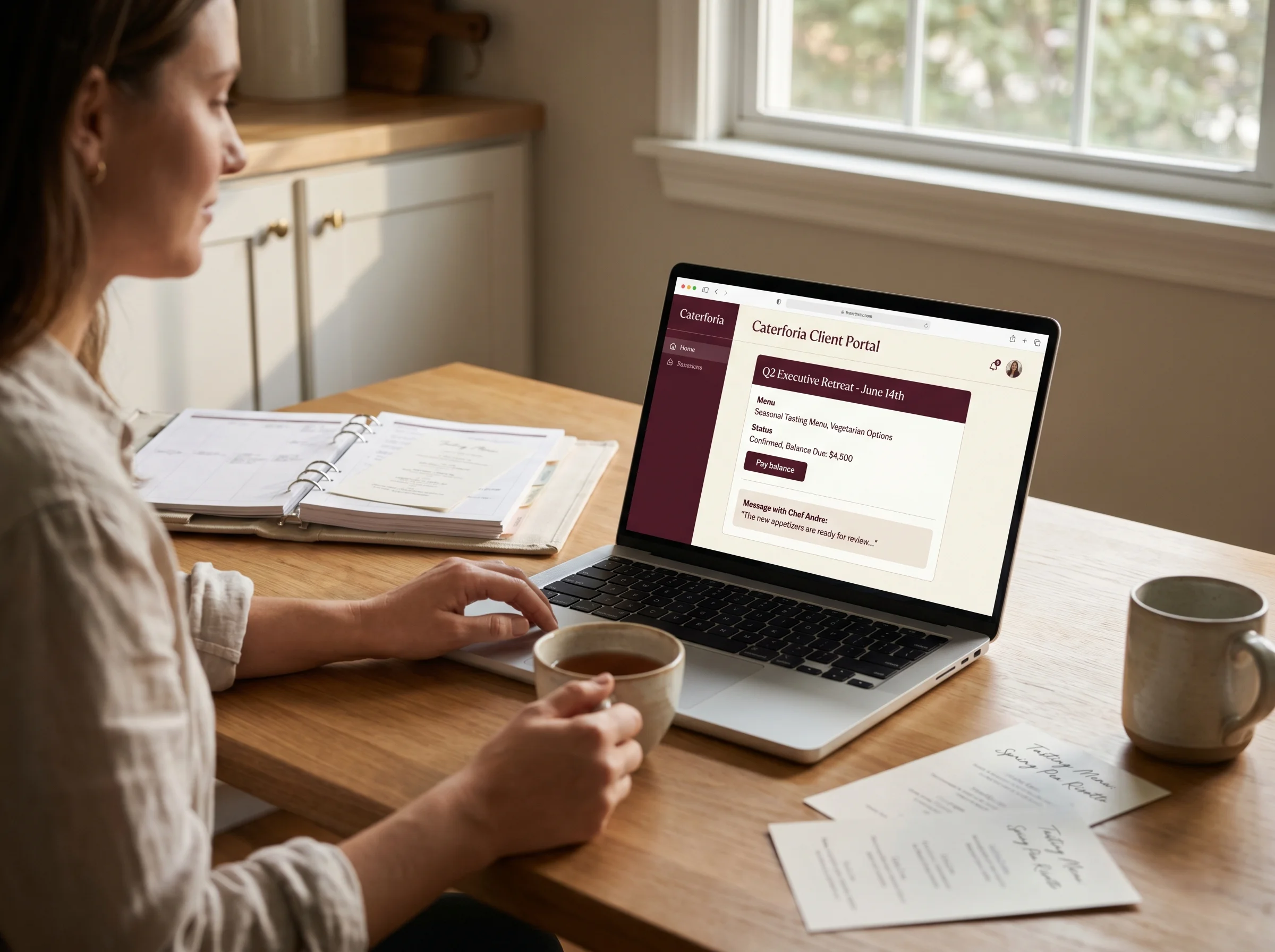 Client Portal hero screenshot