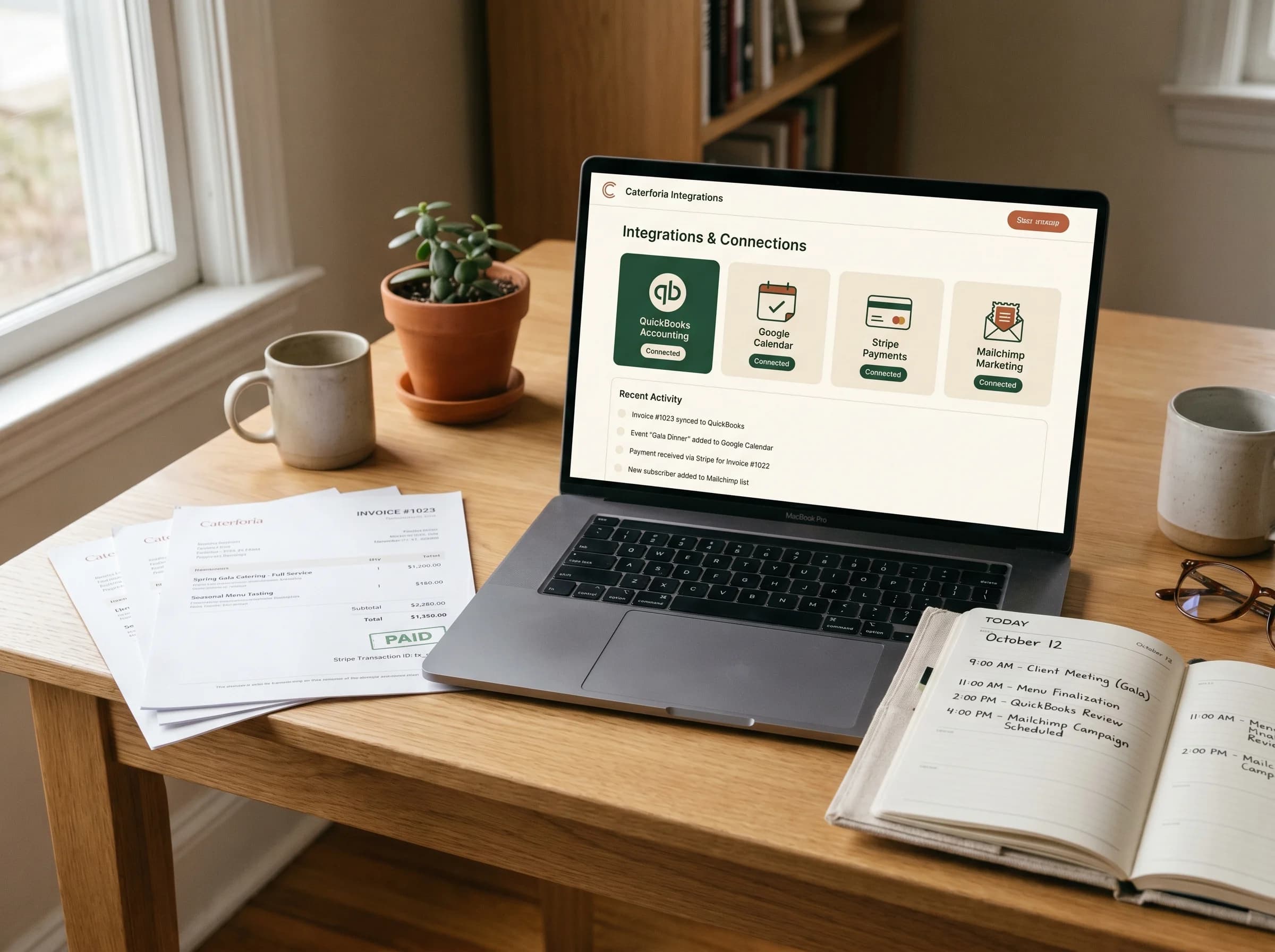 Integrations hero screenshot