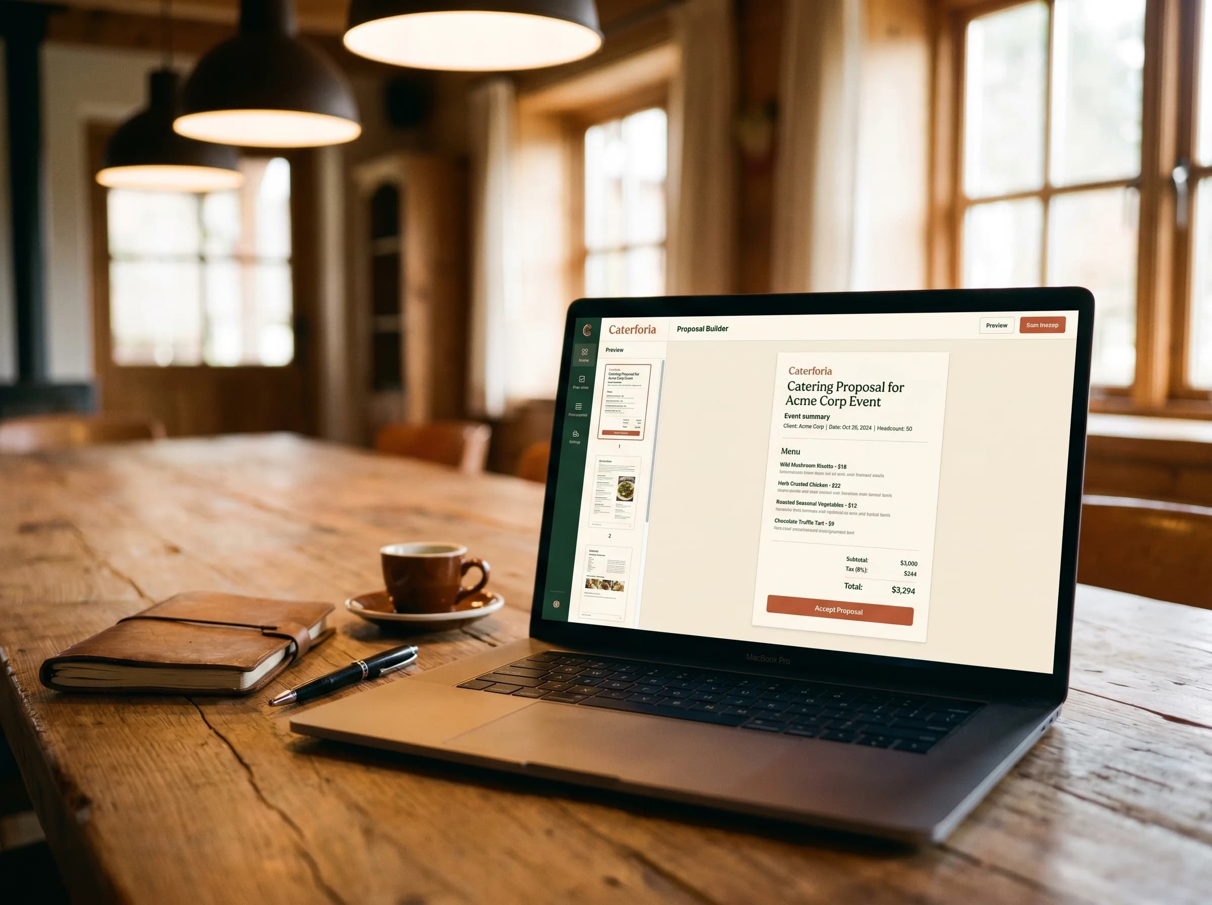 Proposals, Contracts, BEOs hero screenshot