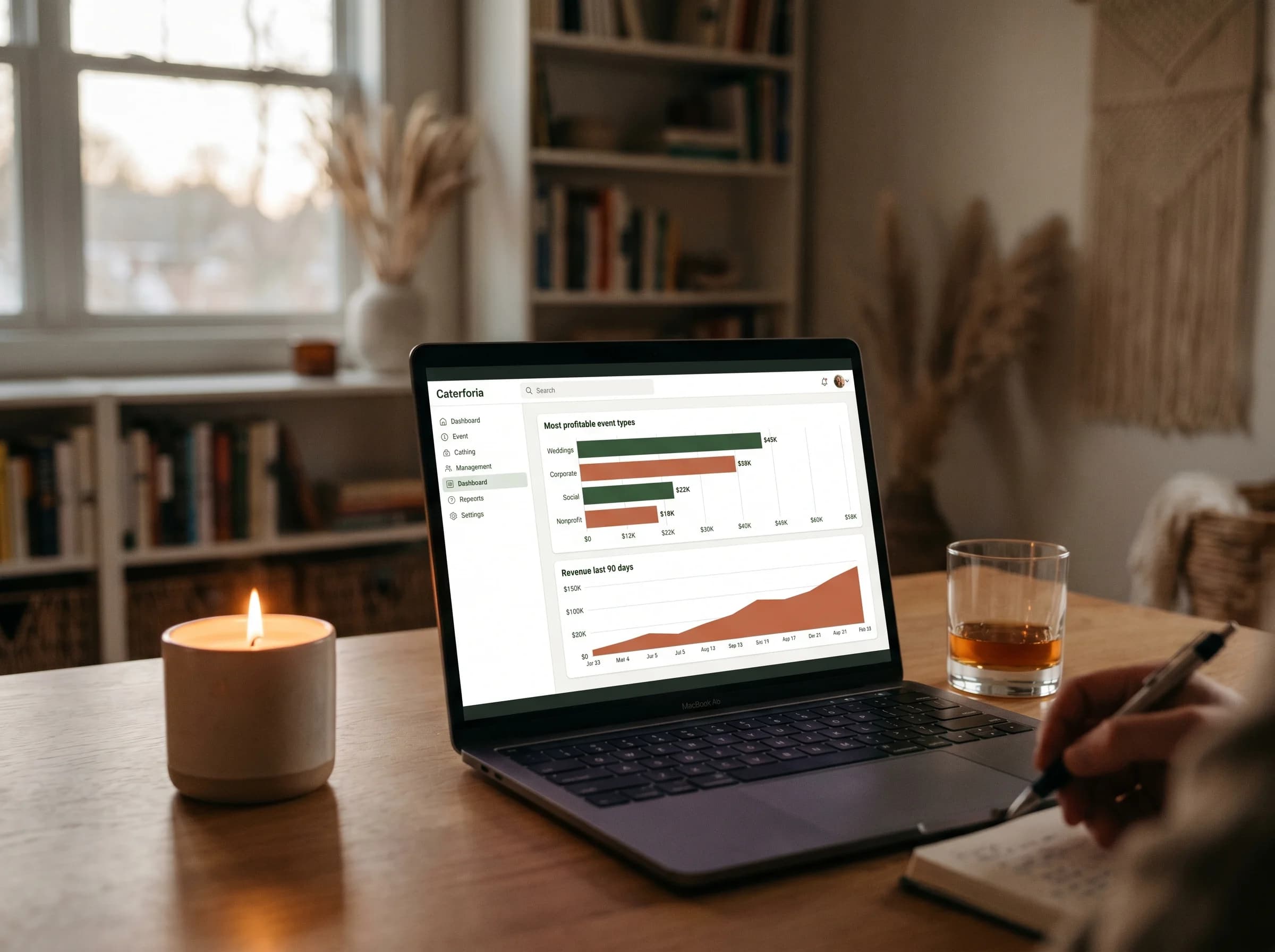 Reporting + Analytics hero screenshot